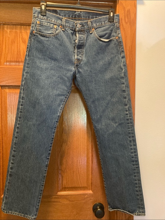 Levi's Other - Levi's Men's Dark Blue Straight-Leg Jeans